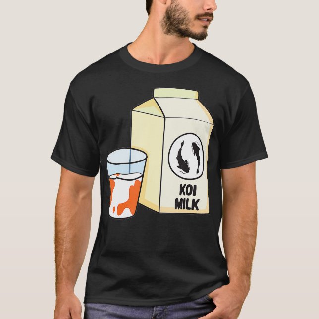 Funny Koi Milk Shirt Funny Koi Fish (Front)
