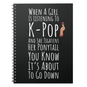 Funny Kpop Gifts For Girls Teens Women Korean Pop Notebook