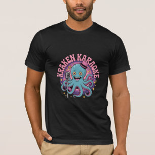 Funny Kraken Karaoke Octopus T-Shirt
