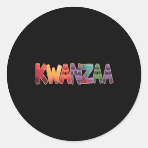 Funny Kwanzaa African For Any Occasion  Classic Round Sticker