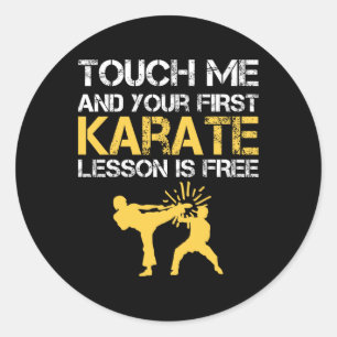 Funny Kyokushin Karate  Classic Round Sticker