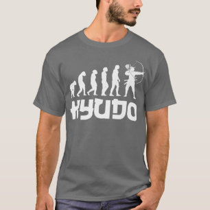 Funny Kyudo Evolution Design Japanese Archery Samu T-Shirt
