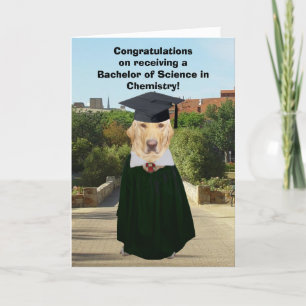 Funny Lab Chemistry Graduate Card