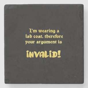 Funny Lab Coat Logic: The Ultimate Argument Ender Stone Coaster