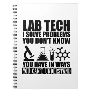 Funny lab tech quotes laboratory technician humour notebook