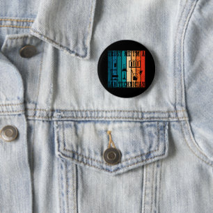 Funny lab tech vintage laboratory technician humou 6 cm round badge