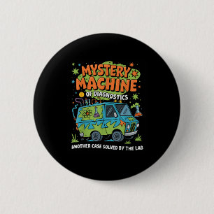 Funny Lab Week 2025 Retro Mystery Machine Of Diagn 6 Cm Round Badge