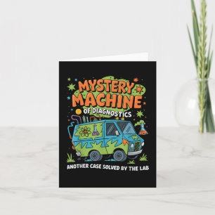 Funny Lab Week 2025 Retro Mystery Machine Of Diagn Card