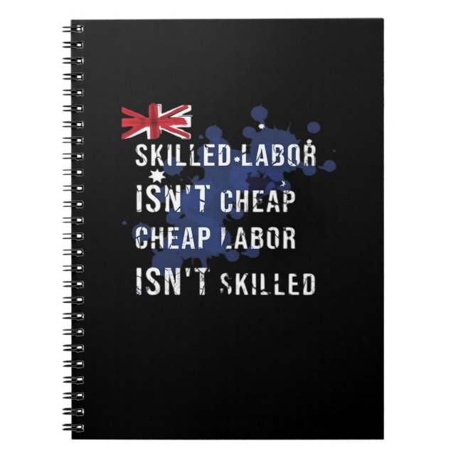 Funny Labour Day Funstravaganza Liberty, Laughs &  Notebook (Front)