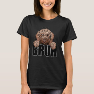 Funny Labradoodle Bruh Cute Doodle Dog Lover Men B T-Shirt