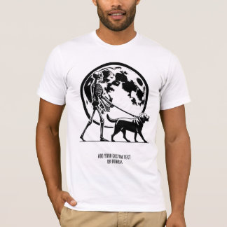 Funny Labrador And Skeleton Animal Lover Gift T-Shirt