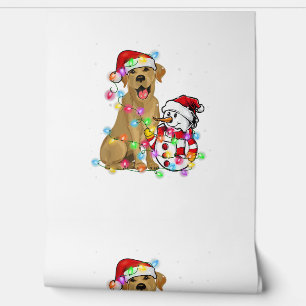 Funny Labrador Dog Christmas Tee Snowman Xmas Ligh Wallpaper