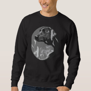 Funny Labrador For Men Women Cool Grey And Black L Sweatshirt