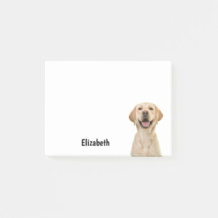 Funny Labrador Retriever Dog Personalised Name Post-it Notes