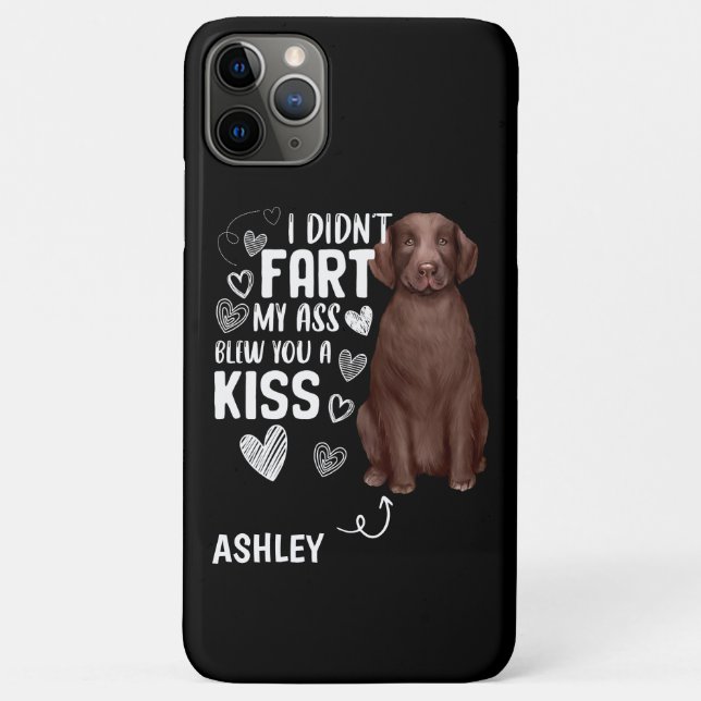 Funny Labrador Retriever Fart Kiss Cool Dog Lover Case-Mate iPhone Case (Back)
