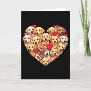 Funny Labrador Retriever Heart Valentine Labrador  Card