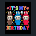 Funny Labubu Birthday Tee Girls Kids Labubu Bday D Poster<br><div class="desc">Funny Labubu Birthday Tee Girls Kids Labubu Bday Decoration</div>