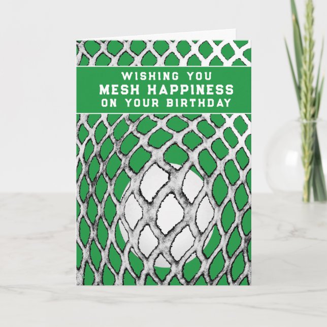 Funny Lacrosse Birthday Card (Front)
