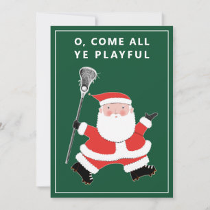 Funny Lacrosse Christmas Cards