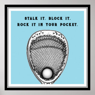 Funny Lacrosse Goalie Poster