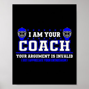 Funny Lacrosse Head Coach Field Hockey Coaching St Poster
