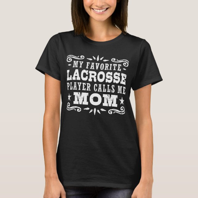 Funny Lacrosse Mum T-shirt (Front)