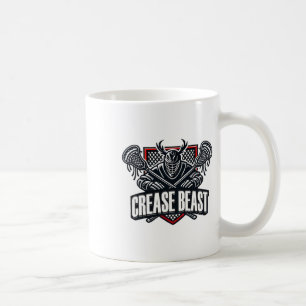 Funny Lacrosse Ops Warning Of Crease Beast Lax Goa Coffee Mug