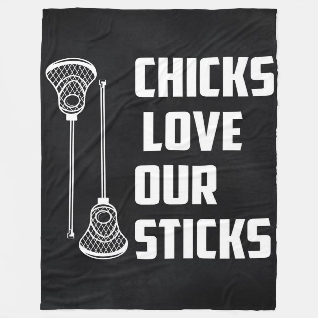 Funny Lacrosse Player Pun - Lacrosse Lover Gift Fleece Blanket (Front)