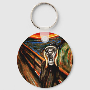 Funny Lacrosse Sports Key Ring