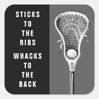 Funny Lacrosse Square Sticker