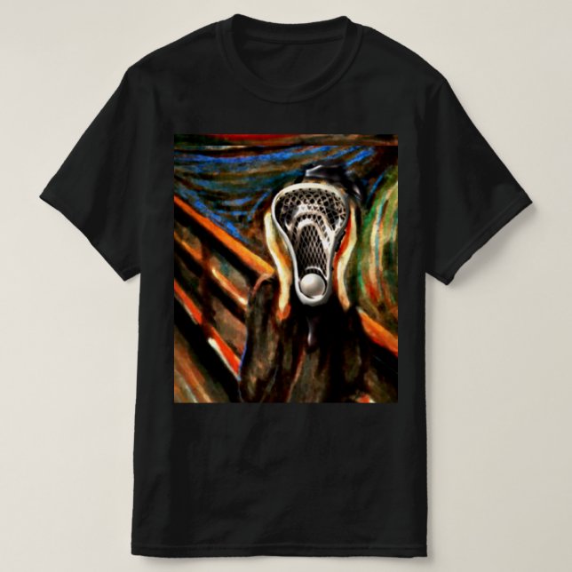 Funny Lacrosse T-Shirt (Design Front)