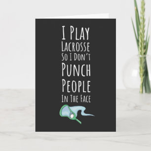 Funny Lacrosse Themed Cards Coach Lax Stick Sports