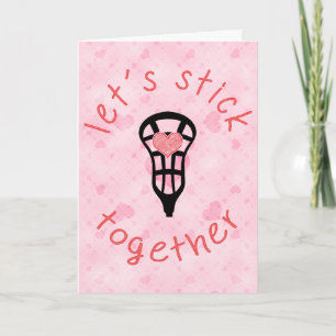 Funny Lacrosse Valentine's Day Card