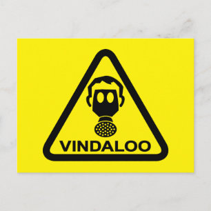 Funny Lads Curry Night Spicy Food Party Invite Postcard