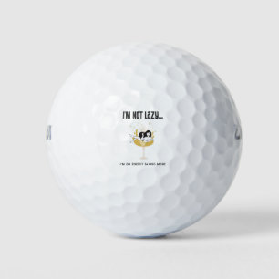 Funny Lady In Wine Glass With Funny Quote Golf Balls