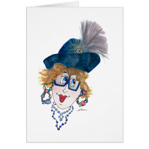 Funny Lady Testing the Water