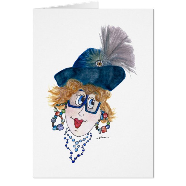 Funny Lady Testing the Water (Front)