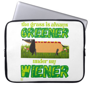 funny laptop sleeve "MY WIENER"