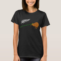Funny Laser Kiwi Flag- New Zealand Popular Choice 