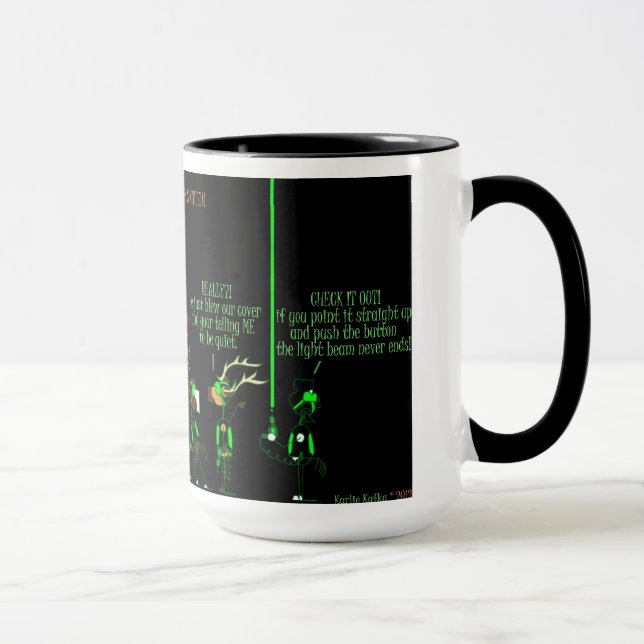 Funny Laser Tag Horse Cartoon Mug (Right)