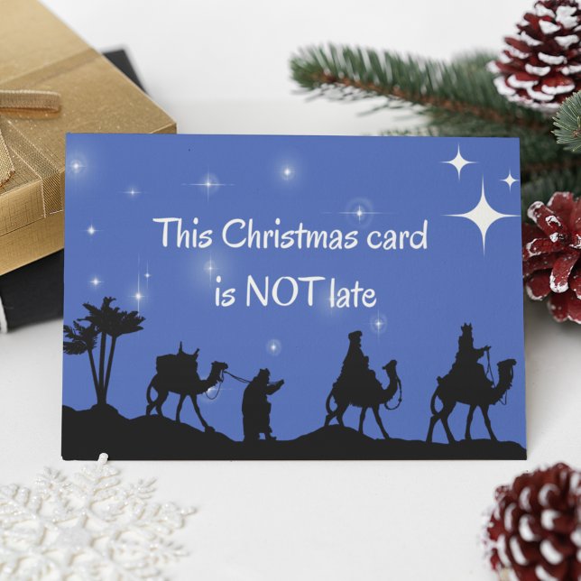 Funny Late Christmas Vintage Belated Holiday Card (Creator Uploaded)