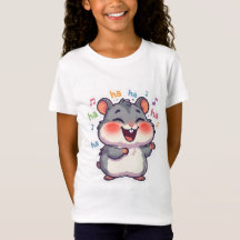 Funny Laughing Hamster Ha Ha Meme Kids Graphic T-S