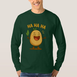 Funny Laughing Potato Long Sleeve T-Shirt
