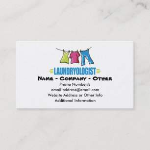 Funny Laundry Business Card