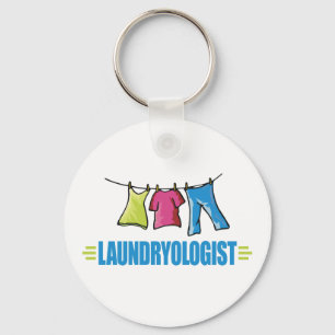 Funny Laundry Key Ring