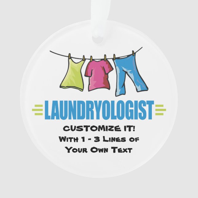 Funny Laundry Ornament (Front)