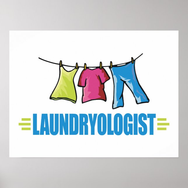 Funny Laundry Poster (Front)