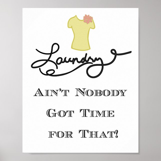 Funny Laundry Room Wall Art - 8x10 (Front)