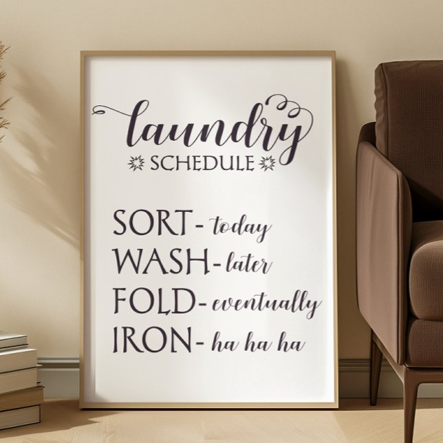 Funny Laundry Room Wall Art Poster (Creator Uploaded)