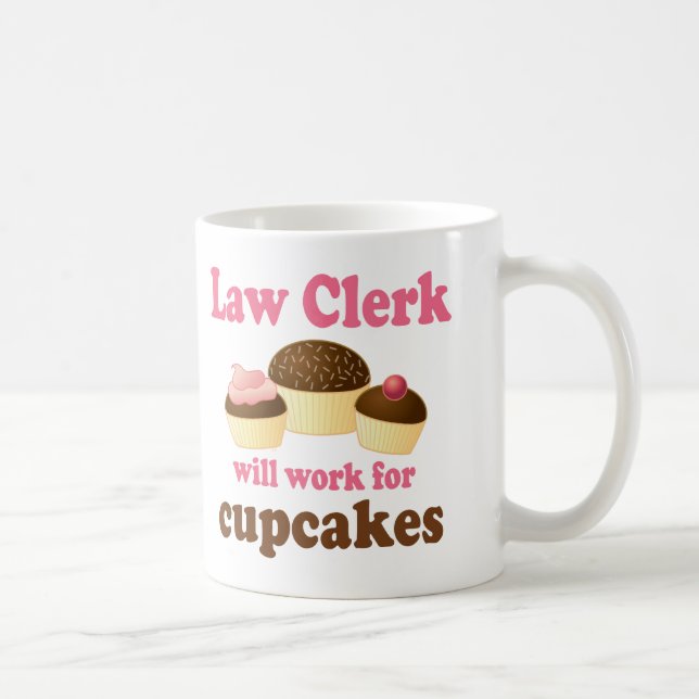 Funny Law Clerk Coffee Mug (Right)
